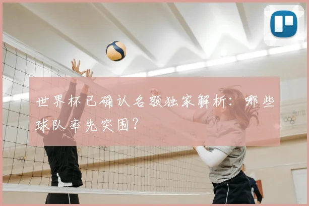 世界杯已确认名额独家解析:哪些球队率先突围?