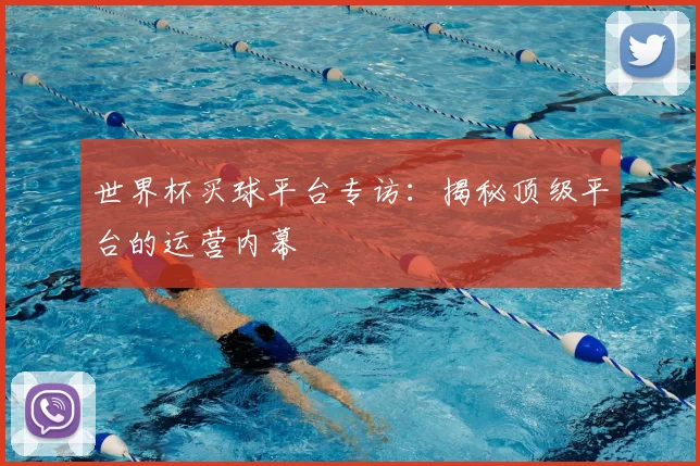 世界杯买球平台专访：揭秘顶级平台的运营内幕