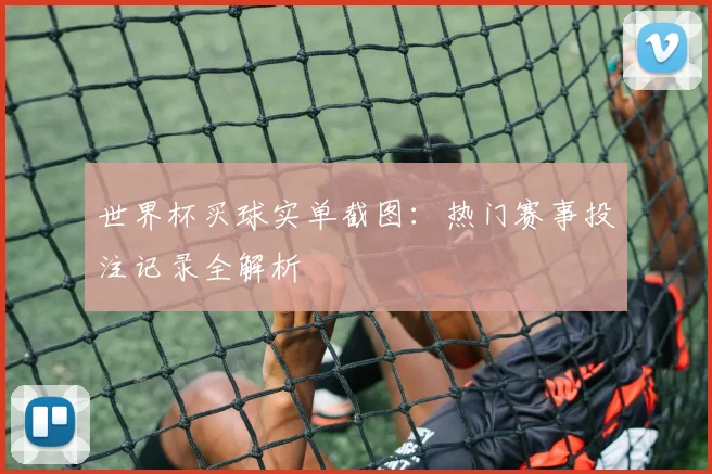 世界杯买球实单截图：热门赛事投注记录全解析